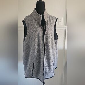 Old Navy Gray Active Sleeveless Zip-Up Vest 3X